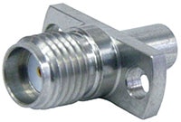 Fairview Microwave SM8843 SMA Female to SMP Male Full-Detent Flange Adapter Image of Fairview Microwave SM8843 SMA Female to SMP Male Full-Detent Flange Adapter