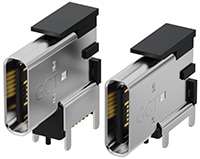 GCT's USB4205/USB4210 16-pin USB Type-C® Flag Receptacles Image of GCT's USB4205/USB4210 16-pin USB Type-C® Flag Receptacles