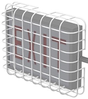 Gardtec's Emergency Exit Sign Guards Image of Gardtec's Emergency Exit Sign Guards