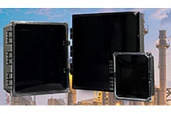 黑色聚碳酸酯电气箱 Image of Integra Enclosures Black Polycarbonate Electrical Enclosures