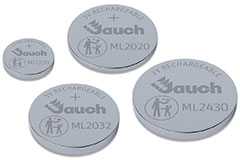 Rechargeable (Li/MnO2) Lithium Coin Cell Batteries Image of Jauch Quartz Rechargeable (Li/MnO2) Lithium Coin Cell Batteries