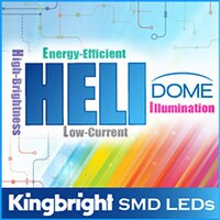 Kingbright's HELI-Dome SMD LED Series Image des LED CMS HELI-Dome de Kingbright
