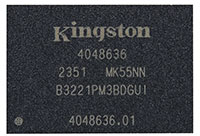 Kingston's LPDDR4 FBGA Low Power DRAM  Image of Kingston's LPDDR4 FBGA Low Power DRAM