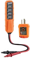 Klein Tools' ET45VP Kit AC/DC Voltage and Receptacle Electrical Test Kit Image of Klein Tools'ET45VP Kit AC/DC Voltage and Receptacle Electrical Test Kit