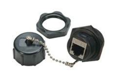 Coupleur de traversée RJ45 à montage sur panneau IP67 Cat6 WPBHC6
   WPBHC6 Cat 6 IP67 RJ45 Bulkhead Panel Mount Coupler - L-com