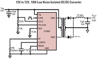 Analog Device's LT3999 Schematic Image of Analog Devices' LT3999 Schematic