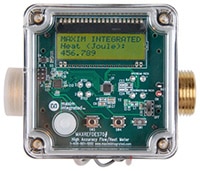 Analog Devices' High-Precision, Long-Battery Life Heat/Flow Meter Image du compteur de chaleur/débitmètre haute précision, à autonomie batterie étendue de Analog Devices