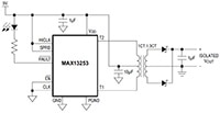 Analog Devices' MAX13253 is a 1 A Push-Pull Transformer Driver  Image of Analog Devices' MAX13253 is a 1 A Push-Pull Transformer Driver