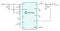 Analog Devices' MAX1750x Step-Down Converters Image of Analog Devices' MAX1750x Step-Down Converters