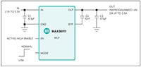 Analog Devices' MAX38911/MAX38912 LDO Linear Regulators Image of Analog Devices' MAX38911/MAX38912 LDO Linear Regulators