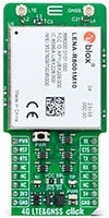 MikroElektronika's MIKROE-5890 4G LTE and GNSS Click board™ Image of MikroElektronika's MIKROE-5890 4G LTE and GNSS Click board™