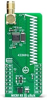 MikroElektronika's MIKROE-6015 MICRF RX 2 Click board™ Image of MikroElektronika's MIKROE-6015 MICRF RX 2 Click board™