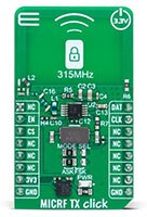 MikroElektronika's MIKROE-6016 MICRF TX Click board™ Image of MikroElektronika's MIKROE-6016 MICRF TX Click board™