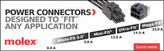 Molex's Fit Connector Families Banner תמונת כרזה של משפחות מחברים Fit מבית Molex