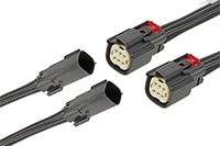 Molex's MX150 Off-The-Shelf Cable Assemblies Immagine dei cavi assemblati di serie MX150 di Molex