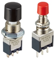 NKK Switches M Series Miniature Pushbuttons Image of NKK Switches M Series Miniature Pushbuttons