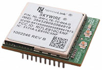 Airgain's Skywire® CAT-4 Embedded Modem Image du modem embarqué Skywire® CAT-4 de NimbeLink