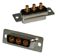 NorComp 681M Series Vertical Mount D-Sub Mixed-Contact Connector  Image of NorComp 681M Series Vertical Mount D-Sub Mixed-Contact Connector