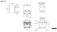 Omron's G9KA-E Dimensions and PCB Layout Image des dimensions et de la disposition du circuit imprimé du relais G9KA-E d'Omron