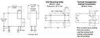 Omron’s High VDC PCB Power Relay Dimensions and PCB Layout Image of Omron’s High VDC PCB Power Relay Dimensions and PCB Layout