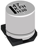 Panasonic's EEE-FH Series SMT Aluminum Electrolytic Capacitors Image des condensateurs électrolytiques aluminium série EEE-FH de Panasonic