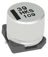 Panasonic's EEE-FKS (HF) Series (High-Temp Reflow) Aluminum Electrolytic Capacitors Image of Panasonic's EEE-FKS (HF) Series (High-Temp Reflow) Aluminum Electrolytic Capacitors