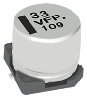 Panasonic's EEE-FP (HF) Series (High-Temp Reflow) Aluminum Electrolytic Capacitors Image of Panasonic's EEE-FP (HF) Series (High-Temp Reflow) Aluminum Electrolytic Capacitors