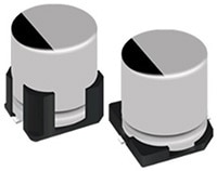 Panasonic EEH Series Hybrid Aluminum Electrolytic Capacitors Image of Panasonic EEH Series Hybrid Aluminum Electrolytic Capacitors