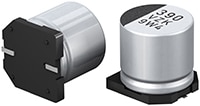 Panasonic's EEH-ZK(U) Series Conductive Polymer Hybrid Aluminum Electrolytic Capacitors Image of Panasonic's EEH-ZK(U) Series Conductive Polymer Hybrid Aluminum Electrolytic Capacitors