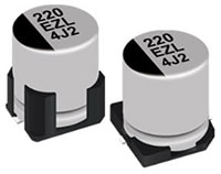 Panasonic's EEH-ZL Series Conductive Polymer Hybrid Aluminum Electrolytic Capacitors Image of Panasonic's EEH-ZL Series Conductive Polymer Hybrid Aluminum Electrolytic Capacitors