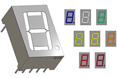 Image of QT Brightek's QBSLDXX56ZGR Series 0.56" Digit Display