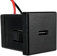 Qualtek’s QKRC-10-05 Snap-In USB Type-C® Power Supply Receptacle Image de la prise d'alimentation USB Type-C encliquetable QKRC-10-05 de Qualtek