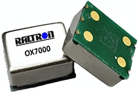Raltron's OX Series Oven Controlled Crystal Oscillators  Image des oscillateurs à quartz thermostatés série OX de Raltron