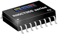 RECOM Power's RxxCTxxS Series Compact 0.5 W DC/DC Converter with High Isolation תמונה של ממיר DC/DC W 0.5 קומפקטי עם בידוד גבוה סדרת RxxCTxxS של RECOM Power