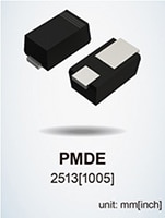 ROHM's Compact PMDE Package Diodes Image of ROHM's Compact PMDE Package Diodes