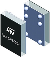 STMicroelectronic's BALF-SPI2-02D3 Ultra-Miniature Balun Image of STMicroelectronic's BALF-SPI2-02D3 Ultra-Miniature Balun
