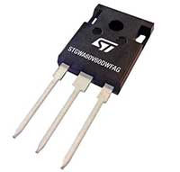 STMicroelectronics STGWA60V60DWFAG Automotive-Grade Trench Gate Field-Stop IGBTs Image des IGBT à champ limité et grille en tranchée de qualité automobile STBWA60V60DWFAG de STMicroelectronics