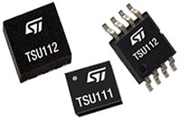 STMicroelectronics' TSU111/TSU112 Nanopower High Accuracy CMOS Operational Amplifiers Image des amplificateurs opérationnels CMOS nanopuissance haute précision TSU111/TSU112 de STMicroelectronics