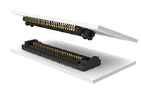Samtec SLH/TLH Series 0.50 mm Pitch Razor Beam™ LP Ultra-Low Profile Connectors Image of Samtec SLH/TLH Series 0.50 mm Pitch Razor Beam™ LP Ultra-Low Profile Connectors