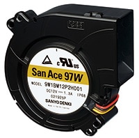 Sanyo Denki's San Ace 97W 9W1B-Type Splash-Proof Blower Image of Sanyo Denki's San Ace 97W 9W1B-type Splash-Proof Blower