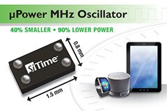 Image of SiTime's SiT8021 µPower MHz Oscillator