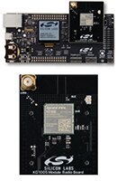 Silicon Labs' KG100S-PK6130A Pro Kit with KG100S-RB4332A Radio Board Image du kit Pro KG100S-PK6130A de Silicon Labs et de la carte radio KG100S-RB4332A