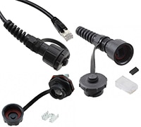 Stewart Connector's SealJack™ Harsh Environment Modular Cable Applied Series Abbildung: Modulare Serie SealJack™ Cable Applied von Stewart Connector für raue Umgebungen