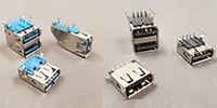 Stewart Connector's Universal Serial Bus (USB) 2.0 and (USB) 3.0 Connectors Image of Stewart Connector's Universal Serial Bus (USB) 2.0 and (USB) 3.0 Connectors