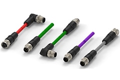 Image of TE Connectivity AMP's M12 Industrial Ethernet Cable Assemblies