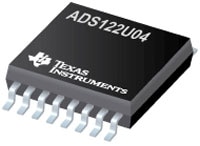 Texas Instruments' ADS122U04 24-Bit, Analog-to-Digital Converter (ADC) Image of Texas Instruments' ADS122U04 24-Bit, Analog-to-Digital Converter (ADC)