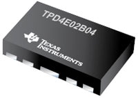Texas Instruments' TPD4E02B04 ESD Protection Diode Image of Texas Instruments' TPD4E02B04 ESD Protection Diode
