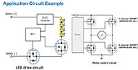 Toshiba's Application Circuit Example (Click to Enlarge) Image of Toshiba's Application Circuit Example
