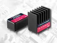 TRACO Power's TEL 15N and TEL 15WIN Series DC-DC Converters TRACO Power TEL15N 和 TEL15WIN 系列 DC-DC 轉換器的圖片