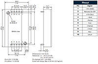 TRACO Power's TEP 60UIR Mechanical Drawing TRACO Power 的 TEP 60UIR 机械制图